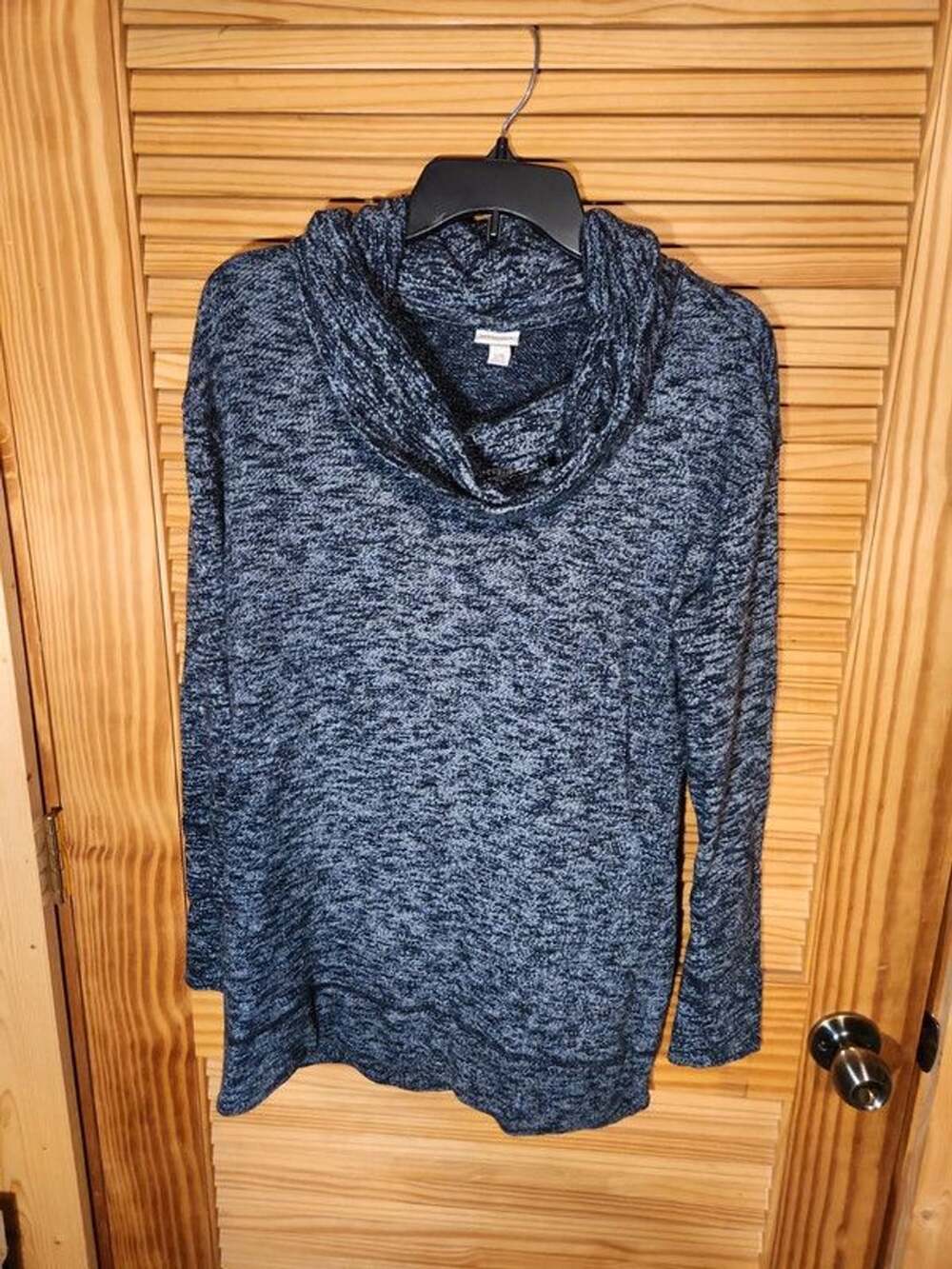 Merona Heathered Cowl‑Neck Sweater – Women’s Large